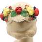 Preview: straw hat vintage colorful flowers